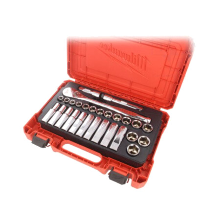 Set chei; 6-puncte,tubulară; Fixare: 1/2"; 28buc.