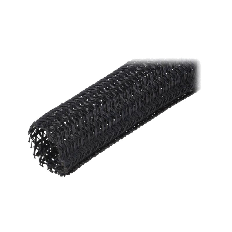 Tresă; Øtresă: 25,4mm; poliester; neagră; -70÷125°C; UL94V-0