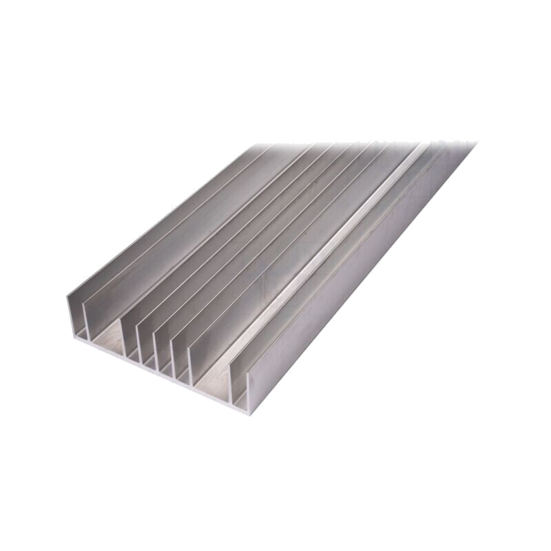 Radiator: extrudat; cu aripioare; naturală; L: 1000mm; W: 180mm