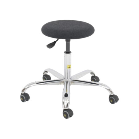 Taburet; ESD; Dim.şezut: Ø370mm; 520÷700mm; Rsup: 0,1÷1MΩ