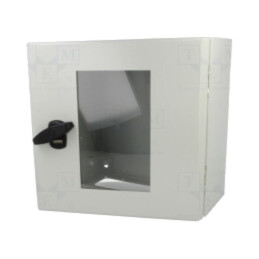 Carcasă: montare pe perete; X: 300mm; Y: 300mm; Z: 150mm; oţel; gri