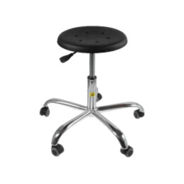 Taburet; ESD; Dim.şezut: Ø350mm; 510÷690mm; Rsup: 0,1÷1MΩ