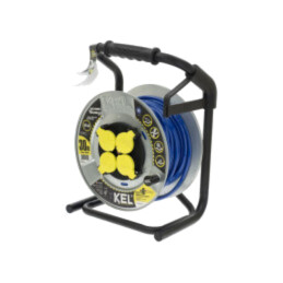 Prelungitor alimentare; 3x1,5mm2; Prize: 4; PUR; albastru; 30m; 16A