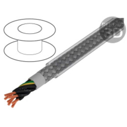 Cablu; Pro-Met; 7G0,5mm2; ecranat,tresă de cupru cositorit; PVC