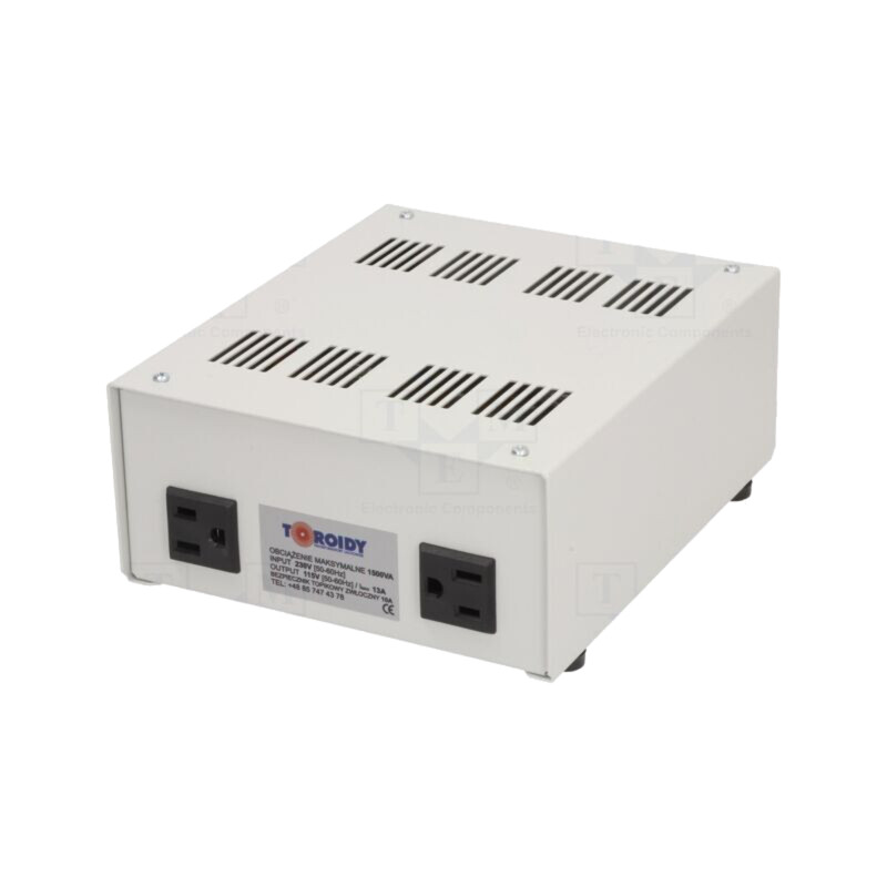 Autotransformator; 230VAC; Putere: 1500VA; Usec.1: 115V