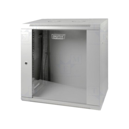 Carcasă: tablou rack; Standard: 19"; 12U; gri; Y: 450mm; X: 600mm