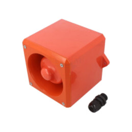 Semnalizator: acustic; sirenă; 24VDC; 110dB(d1m); YA50; IP65; ABS
