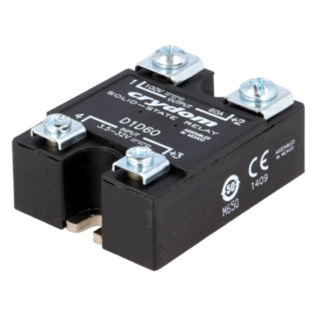 Releu: semiconductor; Ucom: 3,5÷32VDC; 60A; 1÷100VDC; 1-DC
