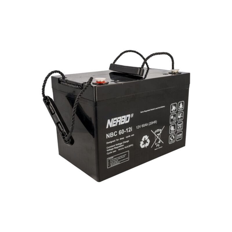 Acumul: plumb-acid; 12V; 60Ah; AGM; nu necesită întreţinere; 20kg