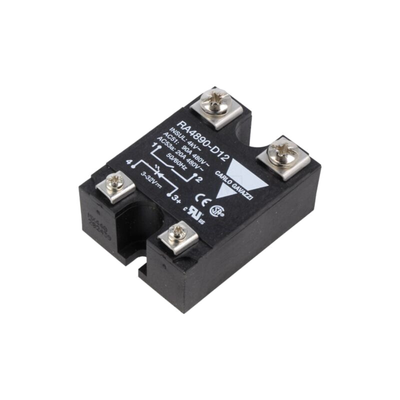 Releu: semiconductor; Ucom: 3÷32VDC; 90A; 42÷530VAC; RA48..12
