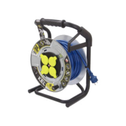 Prelungitor alimentare; 3x1,5mm2; Prize: 4; PUR; albastru; 30m; 16A