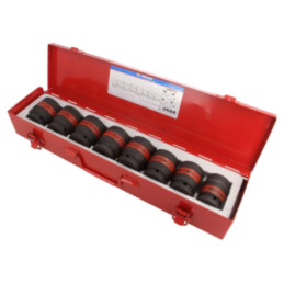 Set chei; tubulară,cu impact; Fixare: 3/4"; 8buc.