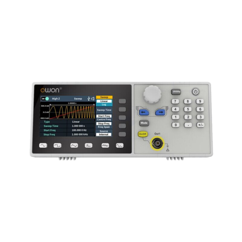 Generator: de funcţii, arbitrar; 30MHz; LCD TFT 3,6"; 480x272 Generator: de funcţii, arbitrar; 30MHz; LCD TFT 3,6"; 480x272