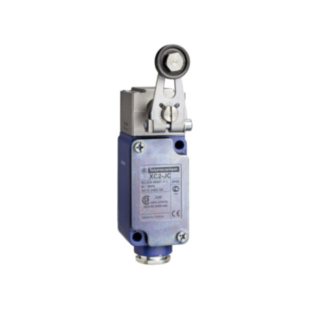 Limitator cursă; manetă R 44mm, rolă din plastic Ø22mm; metal