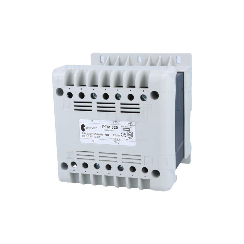 Transformator: alimentare; 320VA; 230VAC; 24V; pentru şină DIN