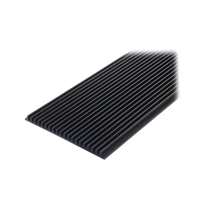 Radiator: extrudat; cu aripioare; neagră; L: 1000mm; W: 219mm