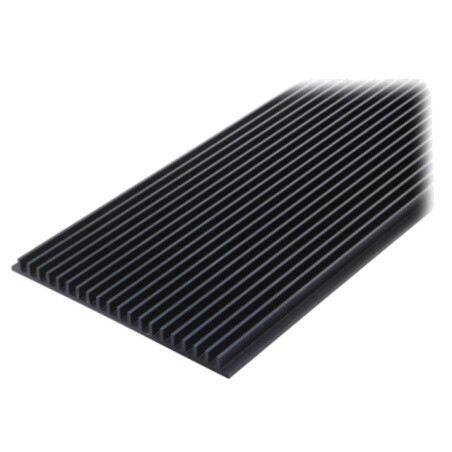 Radiator: extrudat; cu aripioare; neagră; L: 1000mm; W: 219mm