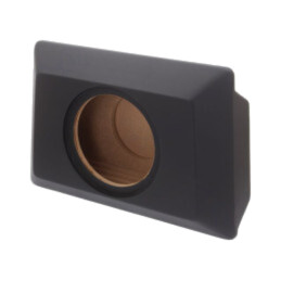 Carcasă difuzor; MDF; neagră; piele; 200mm; Frezare: 217mm; 8l