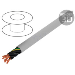 Cablu; Pro-Met; 7G1mm2; neecranat; 300V,500V; 50m; Cu; litat; 164ft