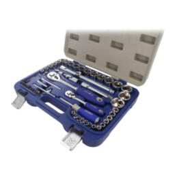 Set chei; 6-puncte,tubulară; Fixare: 1/2",1/4"; 58buc.