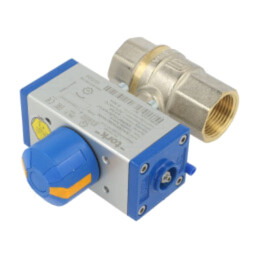 Supapă cu bilă; max.25bar; alamă; TEFLON; A: 98mm; B: 45mm; C: 120mm