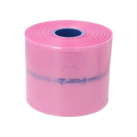 Pungă de protecţie; ESD; L: 250m; W: 200mm; Thk: 90um; polietilenă