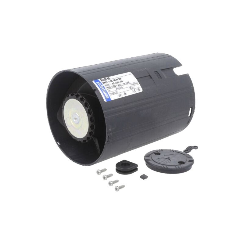 Ventilator: AC; axial; 100÷240VAC; Ø98,5x130mm; 80m3/h; 35dBA; bilă