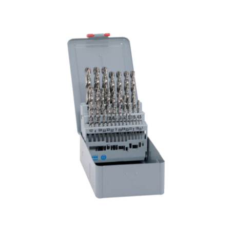 Set de burghie; pt.metal; oţel rapid cu cobalt HSS-Co; 32buc.