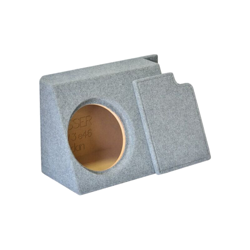 Carcasă difuzor; MDF; melanj gri; ţesătură; 300mm; Frezare: 324mm