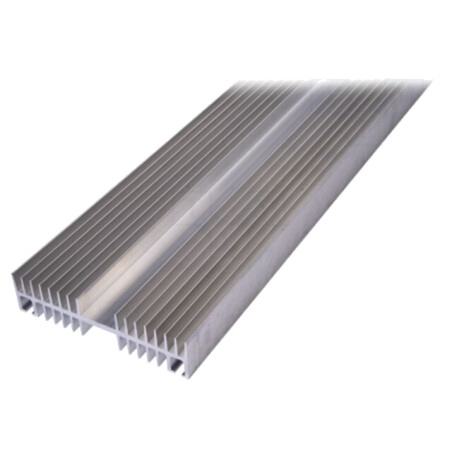 Radiator: extrudat; cu aripioare; naturală; L: 1000mm; W: 164mm