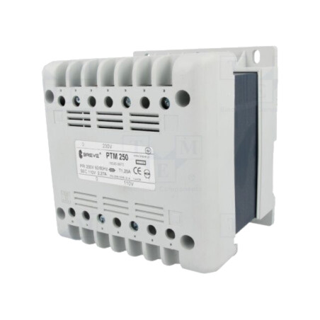 Transformator: alimentare; 250VA; 230VAC; 110V; pentru şină DIN