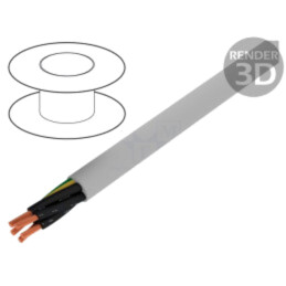 Cablu; Pro-Met; 5G0,5mm2; neecranat; 300V,500V; 100m; Cu; litat