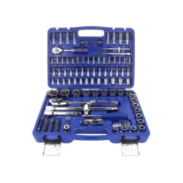 Set chei; 6-puncte,tubulară; Fixare: 1/2",1/4"; 115buc.