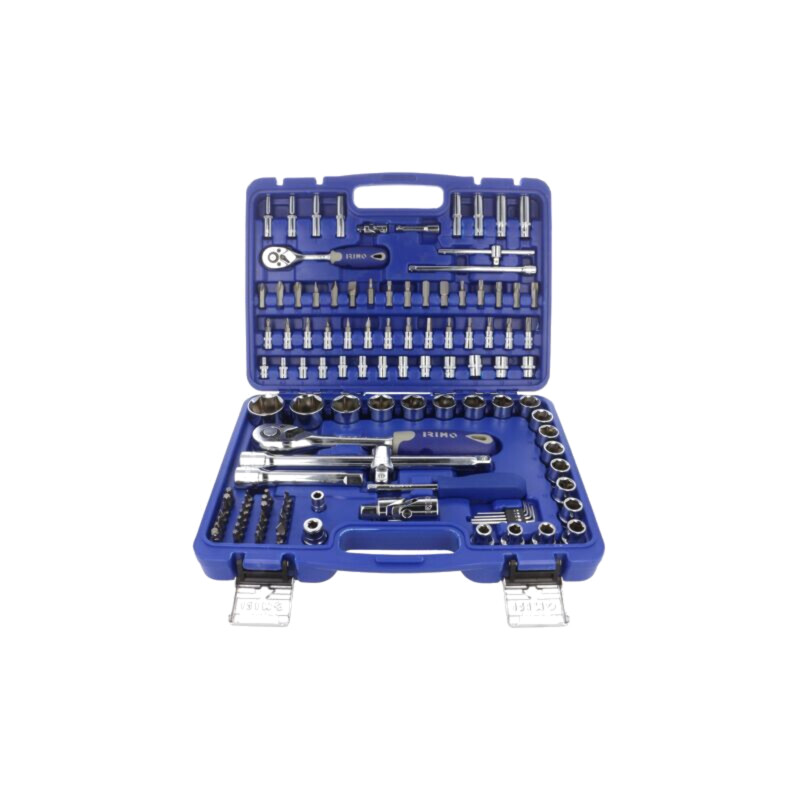 Set chei; 6-puncte,tubulară; Fixare: 1/2",1/4"; 115buc.
