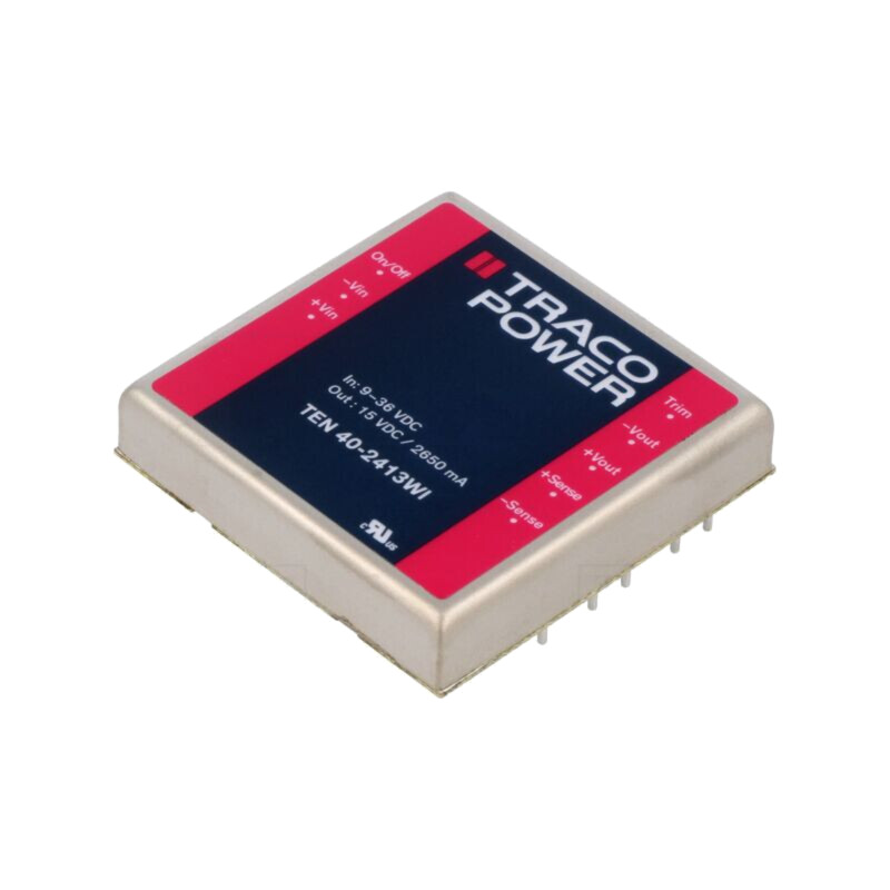 Convertor: DC/DC; 40W; Uintr: 9÷36VDC; Uieş: 15VDC; Iieş: 2650mA