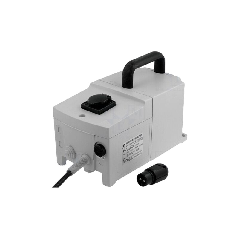 Transformator: siguranţă; 250VA; 230VAC; 12V; IP44; Cl.izolaţie: II