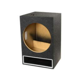 Carcasă difuzor; MDF; melanj negru; ţesătură; 380mm; Øorif: 352mm