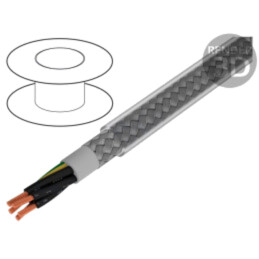 Cablu; Pro-Met; 5G0,5mm2; ecranat,tresă de cupru cositorit; PVC