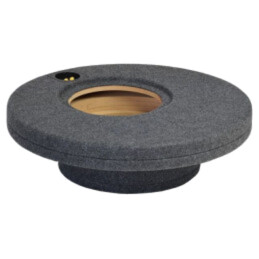 Carcasă difuzor; MDF; melanj gri; ţesătură; 250mm; Frezare: 286mm