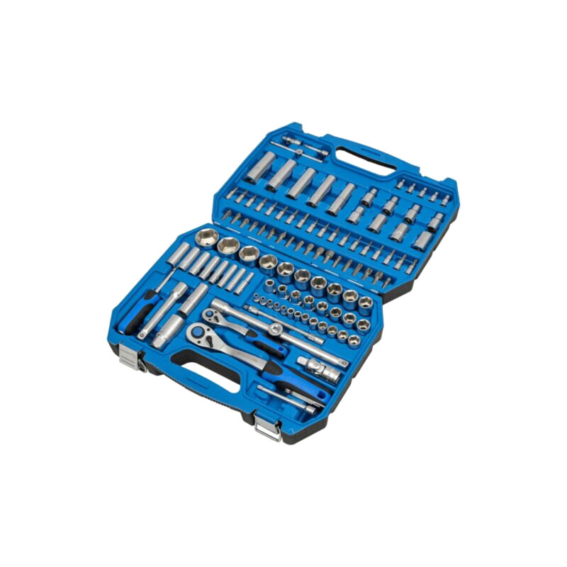 Set chei; 6-puncte,tubulară; Fixare: 1/2",1/4"; 112buc.