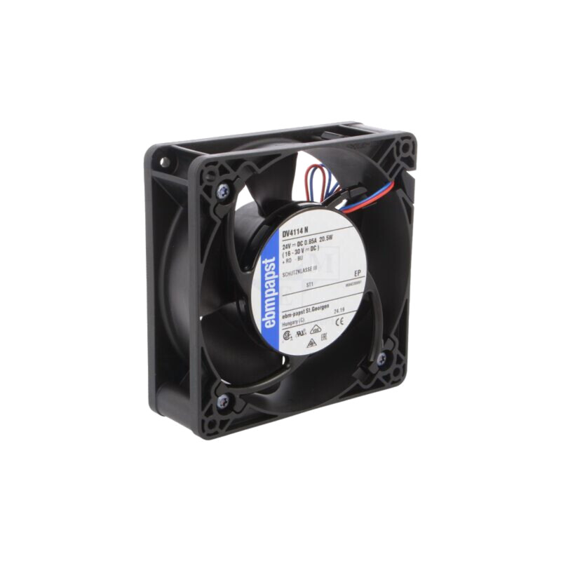Ventilator: DC; axial; 24VDC; 119x119x38mm; 278m3/h; 61dBA; bilă