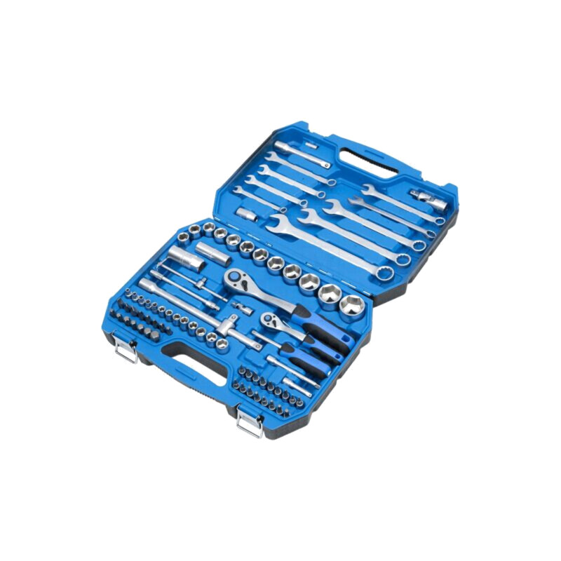 Set chei; 6-puncte,tubulară,combinată; Fixare: 1/2",1/4"; 85buc. Set chei; 6-puncte,tubulară,combinată; Fixare: 1/2",1/4"; 85buc.