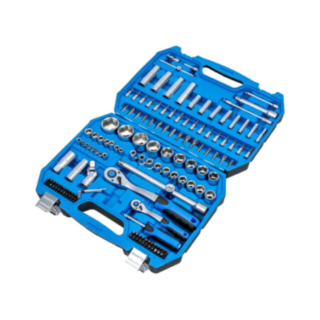 Set chei; 6-puncte,tubulară; Fixare: 1/2",1/4"; 144buc.