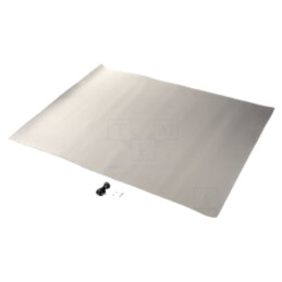 Suport: pentru podea; ESD; gri; L: 1,5m; W: 1,2m; Thk: 2mm