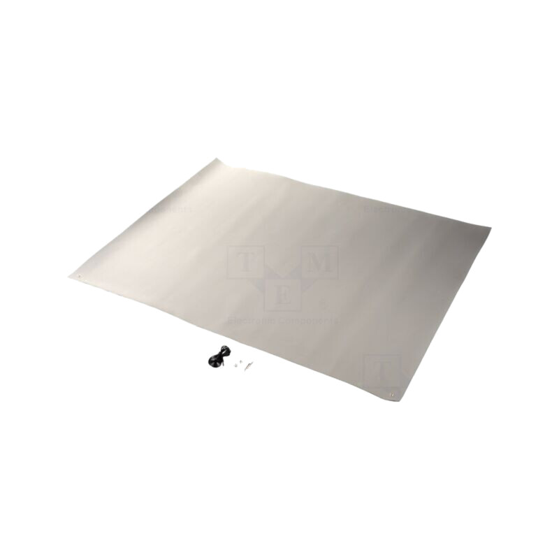 Suport: pentru podea; ESD; gri; L: 1,5m; W: 1,2m; Thk: 2mm