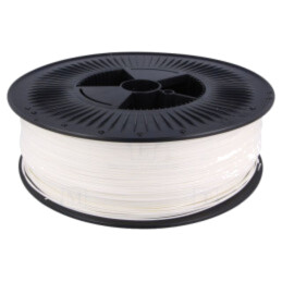 Filament: PET-G; Ø: 1,75mm; albă; 220÷250°C; 5kg