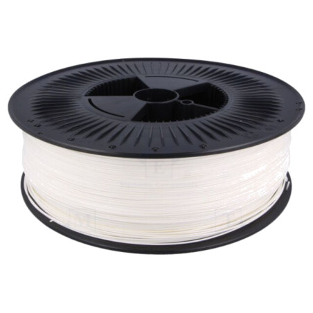 Filament: PET-G; Ø: 1,75mm; albă; 220÷250°C; 5kg