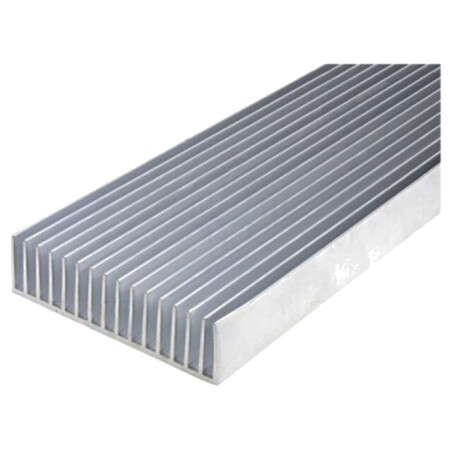 Radiator: extrudat; cu aripioare; L: 1000mm; W: 190,5mm; H: 50mm
