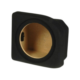 Carcasă difuzor; MDF; neagră; ţesătură; 250mm; Frezare: 286mm; VW