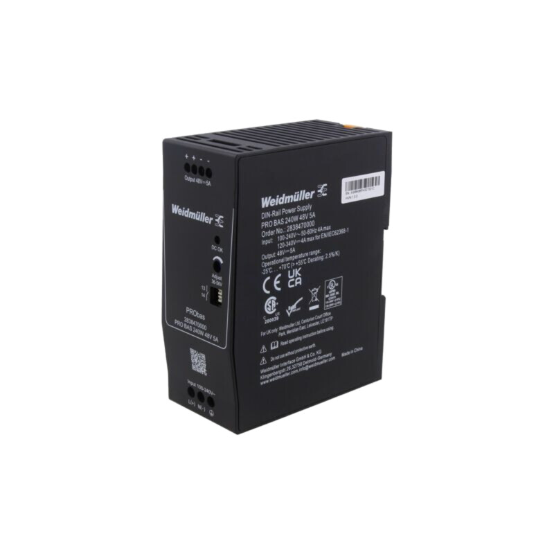 Alimentator: pulsatoriu; pentru şină DIN; 240W; 48VDC; 5A; OUT: 1